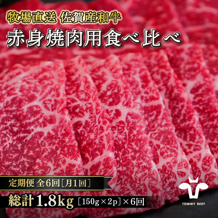佐賀産黒毛和牛 赤身焼肉用 300g：B054-003