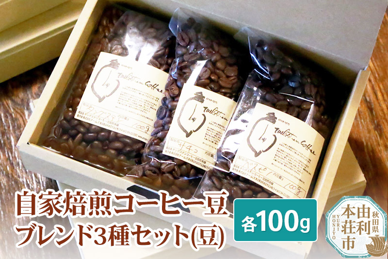 自家焙煎コーヒー豆ブレンド3種セット(豆)各100g|08_arm-021101